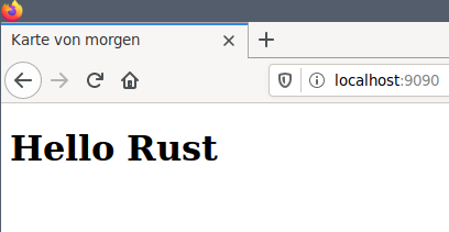 Hello Rust